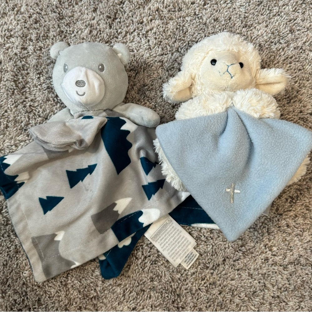 Lamb & Bear Stuffed Animals/Loveys
